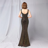 Luna Sequined Fishtail Long Dress