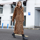 Luna Faux Fur Long Leopard Coat