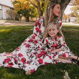 Luna Floral Print Dress for Mother and Daughter