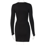 Luna Buttoned Long-sleeved Blouse Slim-fit Skirt Suit Women