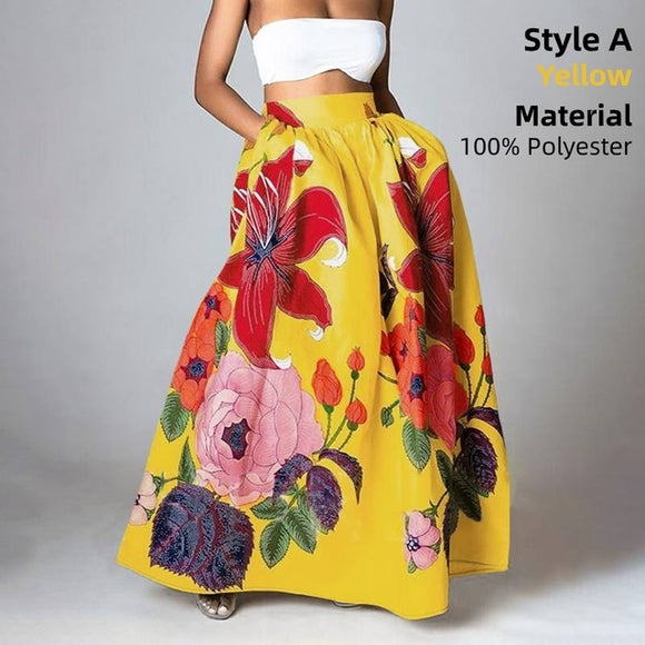 Luna Maxi Luxe Floral Skirt
