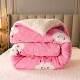 Luna Luxe Fleece Flannel Quilt