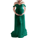 Luna Strapless Maternity Long Dress