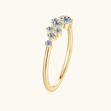 Luna Étoile Moissanite Sterling Silver Ring