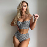 Luna Polka Dot High Waist Bikini