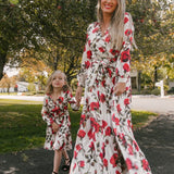 Luna Floral Print Dress for Mother and Daughter