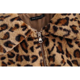 Luna Vintage Leopard Faux Fur Jacket