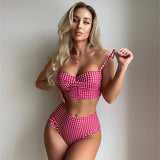 Luna Polka Dot High Waist Bikini