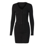 Luna Buttoned Long-sleeved Blouse Slim-fit Skirt Suit Women