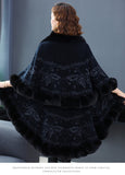 Luna Faux Fur Shawl Cape