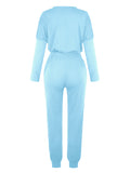 Luna Loose Solid Colour Long Sleeve Jumper Pants Set