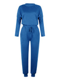 Luna Loose Solid Colour Long Sleeve Jumper Pants Set