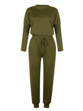 Luna Loose Solid Colour Long Sleeve Jumper Pants Set