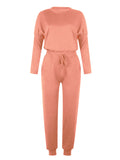 Luna Loose Solid Colour Long Sleeve Jumper Pants Set