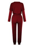 Luna Loose Solid Colour Long Sleeve Jumper Pants Set