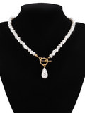 Luna Baroque Shaped Pearl Necklace