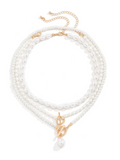 Luna Baroque Shaped Pearl Necklace