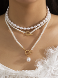 Luna Baroque Shaped Pearl Necklace