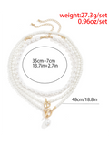 Luna Baroque Shaped Pearl Necklace