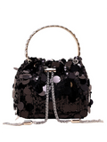 Luna Metal Tassel Sequin Evening Bag