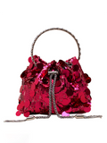 Luna Metal Tassel Sequin Evening Bag