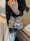 Luna Metal Tassel Sequin Evening Bag