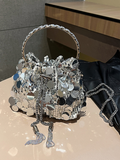 Luna Metal Tassel Sequin Evening Bag