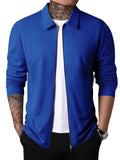 Luna Men's Waffle Zip Lapel Jacket