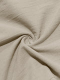 Men's light khaki breathable linen loose casual trousers