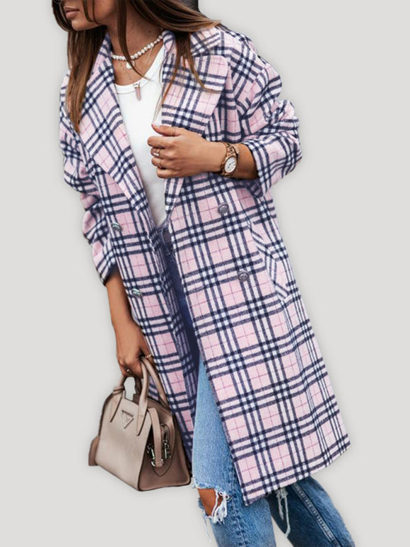 Luna Double-Breasted Woolen Coat