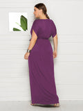 Stylish Maternity Solid Knit Everyday Dress for Spring-Summer