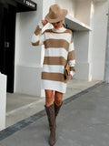 Luna Loose Stripe Winter Dress