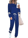 Luna Women's Casual Striped Sleeve Jogger Set