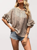 Luna Leopard Dolman-Sleeve Shirt