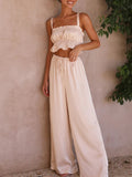 Luna Wide Leg Pants Top Set