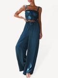 Luna Wide Leg Pants Top Set