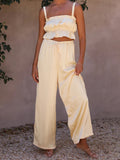 Luna Wide Leg Pants Top Set