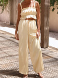 Luna Wide Leg Pants Top Set