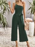 Luna Stylish One Shoulder Jumpsuit