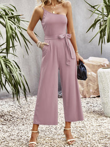 Luna Stylish One Shoulder Jumpsuit