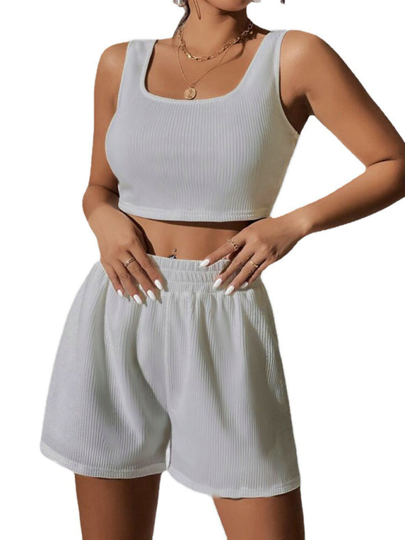 Luna Women's Top Shorts Casual Set