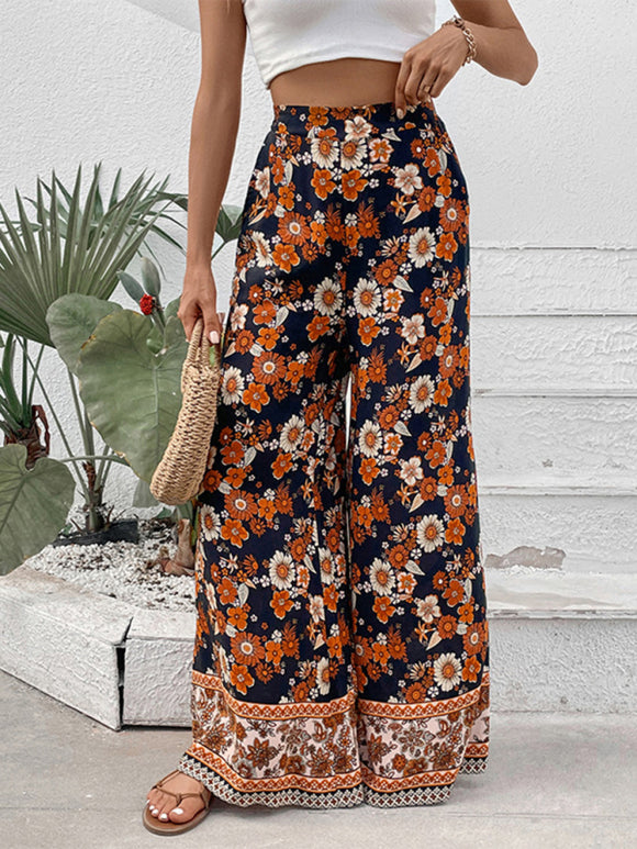 Luna Floral Wide Leg Pants