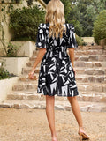 Luna Luxe Print Mid Dress