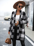 Luna Women's Loose Plaid Coat