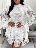 Luna White Lace Hollow Dress