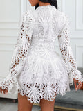 Luna White Lace Hollow Dress