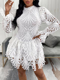 Luna White Lace Hollow Dress