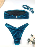 Luna Velvet High Waist Bikini