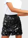 Luna Sequined Short Skirt