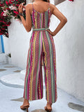 Luna Suspender Striped Jumpsuit